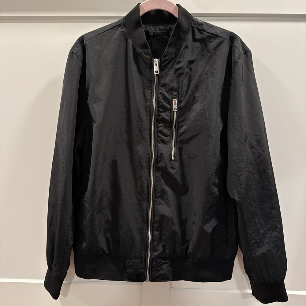 H&M Black Bomber Jacket - Size S